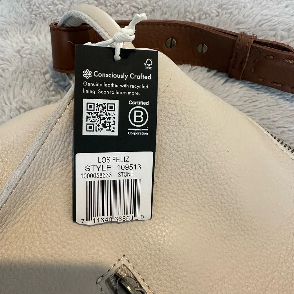 The Sak Los Feliz Medium Tote Bag Stone NWT - Picture 8 of 8